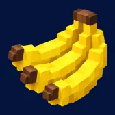 Voxel banana icon